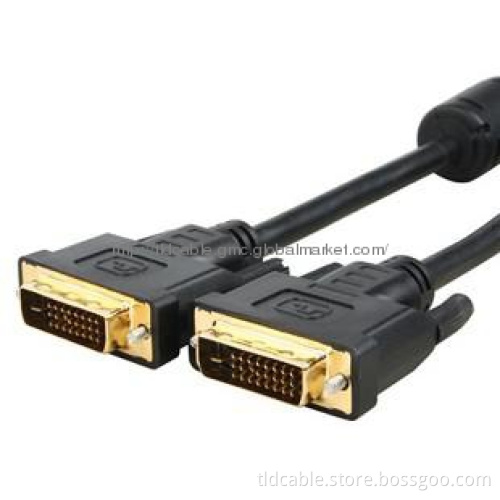 DVI-D Dual Link 24+1 Pin Male to Male Cable